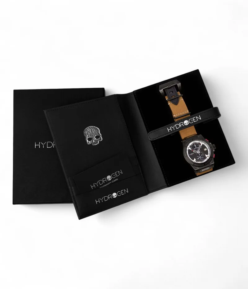 Hydrogen Watch Black Otto Chrono All Black-Nato Watch for Men | Best Price UAE