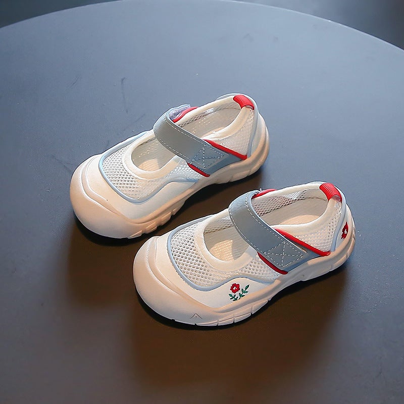 2024 Spring And Sneaker Girls Thin Mesh Shoes Girls Indoor Casual Toddler Shoes Children'S Sandals - Image 3