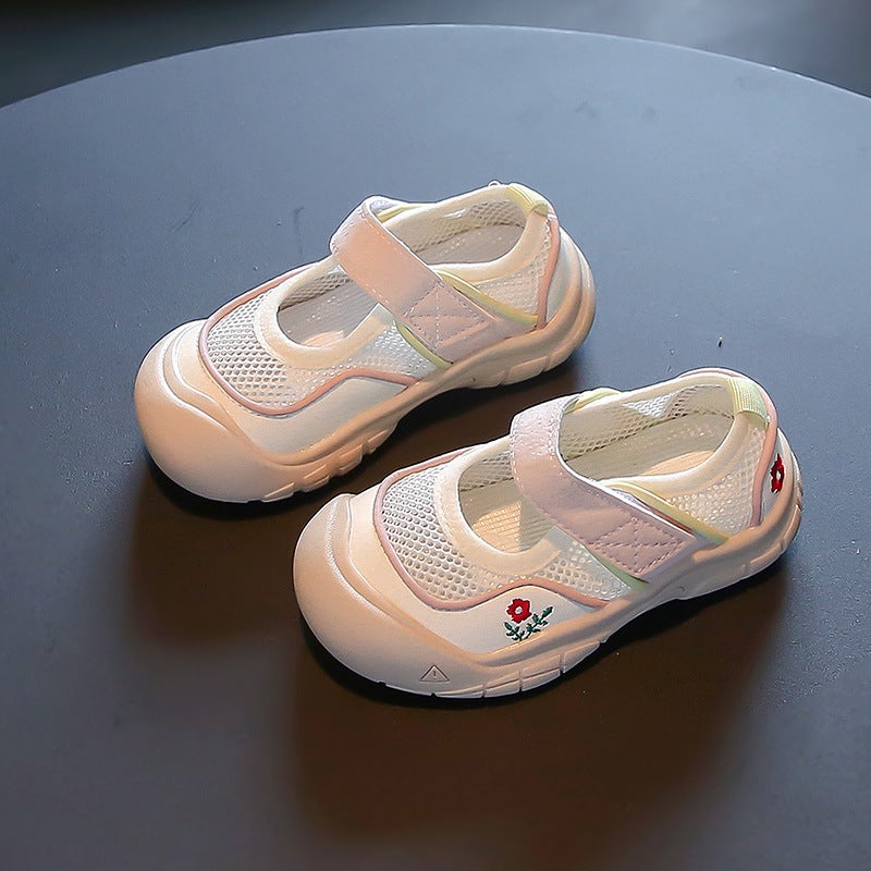 2024 Spring And Sneaker Girls Thin Mesh Shoes Girls Indoor Casual Toddler Shoes Children'S Sandals - Image 4