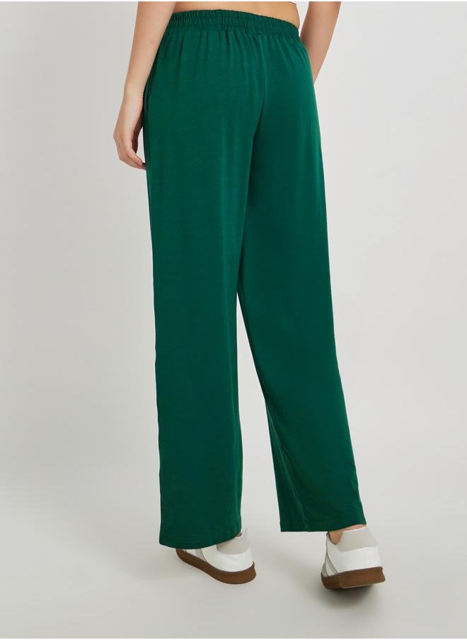Take Two Take Two Women Green Typography Print Loose Fit Joggers  - Image 4
