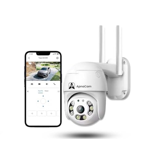 ApnaCam 3MP Wi-fi Full Color Outdoor Smart Security Camera | 360˚ with Pan & Tilt | Two Way Talk | Human Detection | Night Vision | Supports SD Card (Up to 128 GB) - Image 1