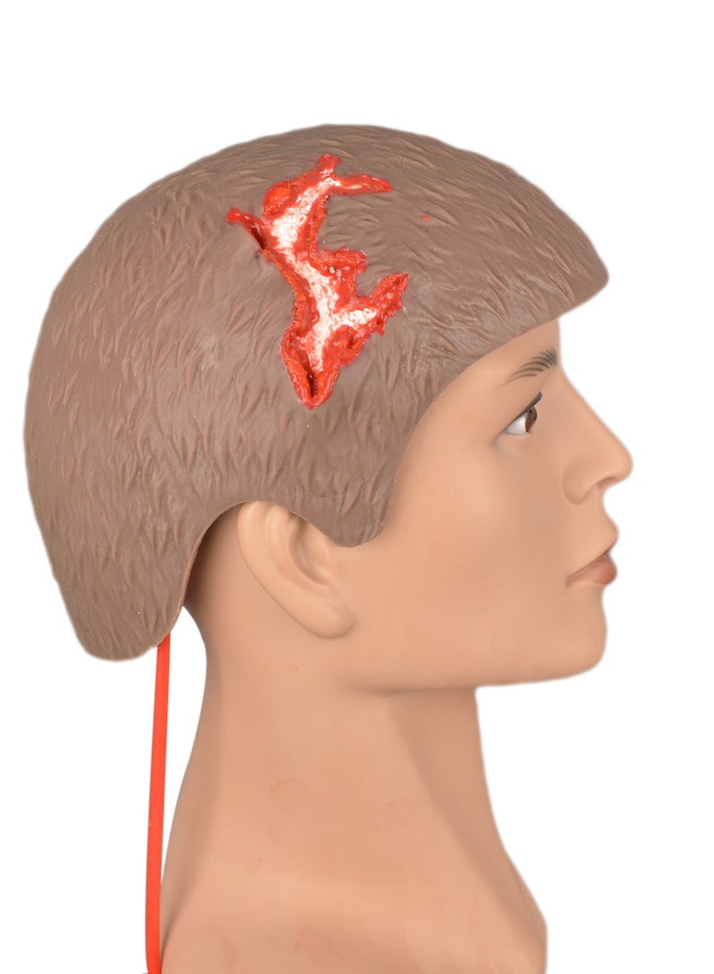 Medarchitect Wearable head wound care model, Halloween scalp model(skeleton model is excluded) - Image 5