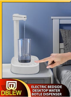 DBLEW Electric Desktop Water Bottle Dispenser Pump One Button Operation Universal 1800mAh USB Rechargeable Portable Bedside Automatic Tabletop Hydration Machine Hydration for Home Kitchen Office Camping  - Image 1