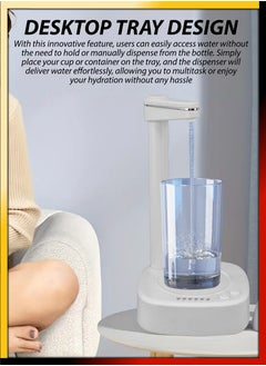 DBLEW Electric Desktop Water Bottle Dispenser Pump One Button Operation Universal 1800mAh USB Rechargeable Portable Bedside Automatic Tabletop Hydration Machine Hydration for Home Kitchen Office Camping  - Image 3