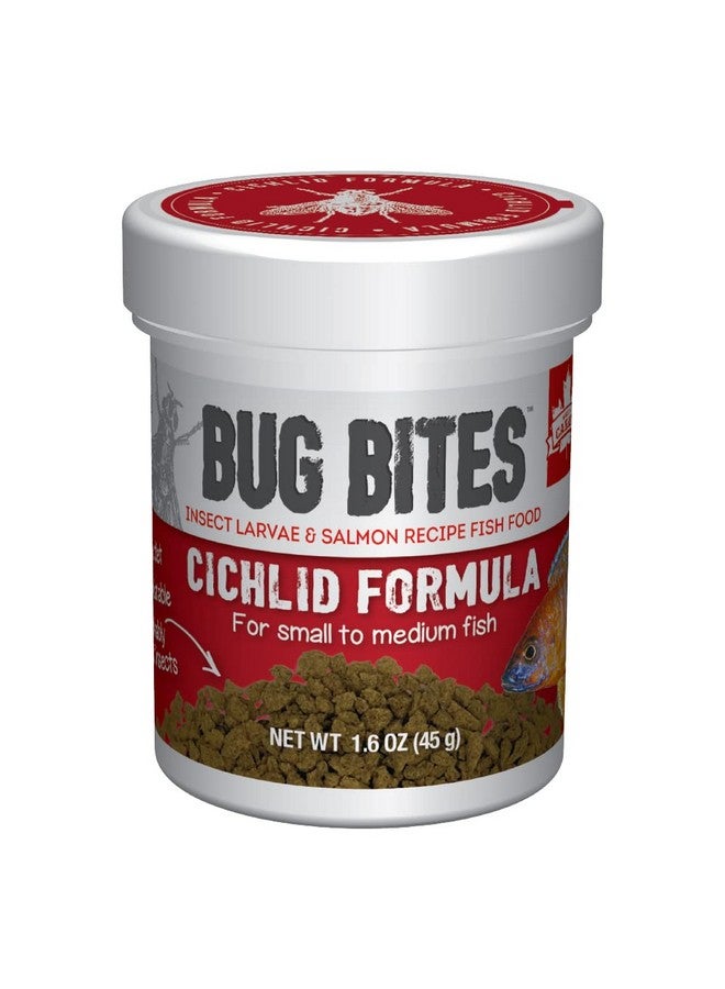 Fluval Bug Bites Cichlid Fish Food, Granules for Small to Medium Sized Fish, 1.59 oz., A6580 - Image 1