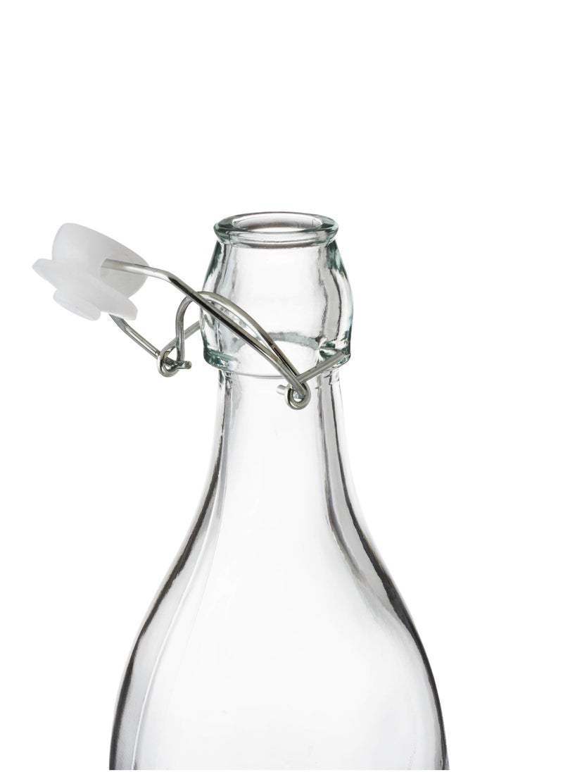 Dania - Glass bottle with lid for oil and vinegar, multi-purpose, with various designs and engravings - Image 1