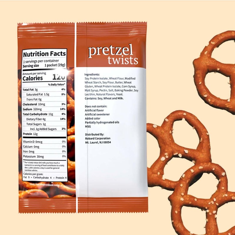 NutriWise - Pretzel Protein Twists | 7/Bags | Weight Loss, Diet, Keto Friendly, Hunger Control, Healthy Snack | Low Fat, Low Carb, Low Calorie - Image 2