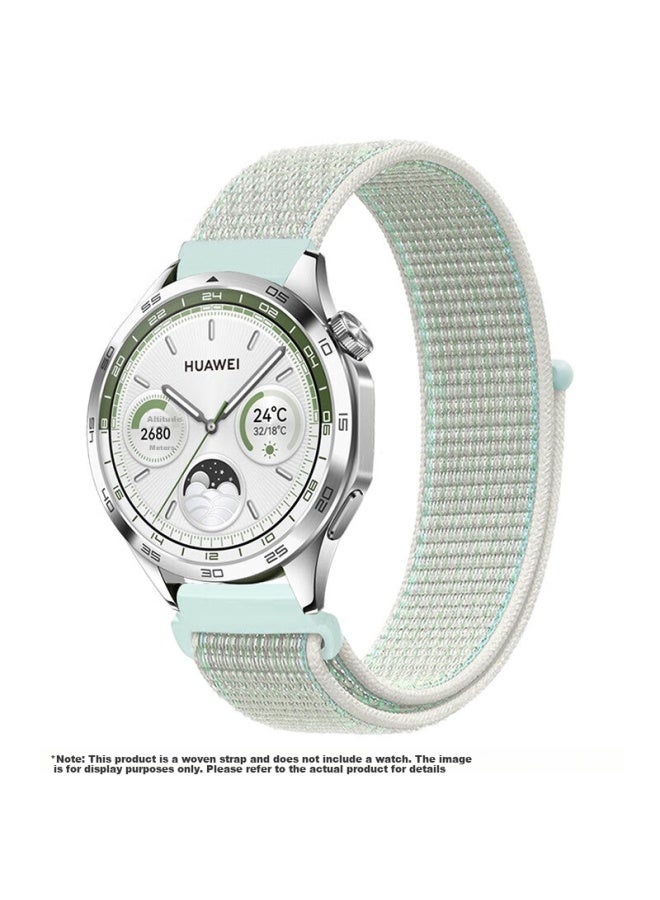 Kmaxai Compatible With Huawei Watch Gt5/4/3/2 Pro Woven Band Ecg/porsche/runner Nylon Sports 46mm Watch Strap Buds Dopamine Wristband Light Spruce - Image 2