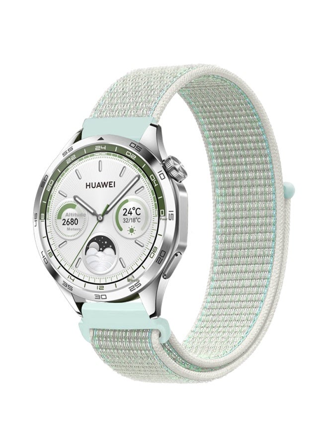 Kmaxai Compatible With Huawei Watch Gt5/4/3/2 Pro Woven Band Ecg/porsche/runner Nylon Sports 46mm Watch Strap Buds Dopamine Wristband Light Spruce - Image 5