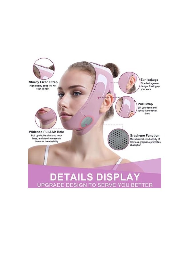 Graphene V-Line Mask Chin Up Mask V Shaped Face Mask Chin strap for sleeping, Jaw Exerciser - Image 4