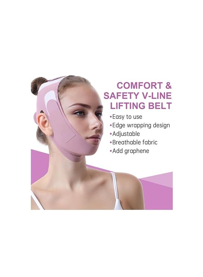 Graphene V-Line Mask Chin Up Mask V Shaped Face Mask Chin strap for sleeping, Jaw Exerciser - Image 2