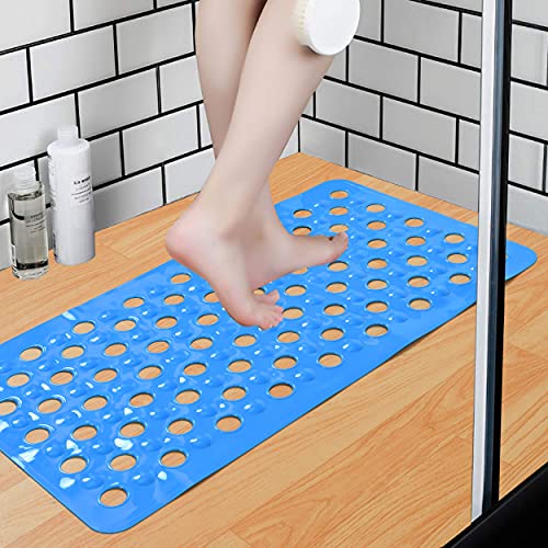 Temoli ® Non Slip Rubber Bathroom Mat (30 X 16 Inches, Blue) - Image 2