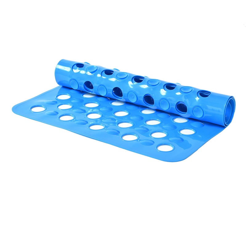 Temoli ® Non Slip Rubber Bathroom Mat (30 X 16 Inches, Blue) - Image 3