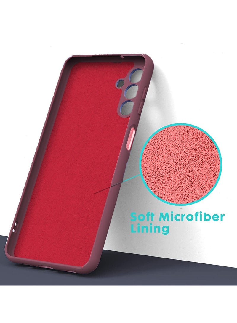 بورتوني جراب Galaxy A14 من السيليكون السائل المقاوم للصدمات غطاء ناعم رفيع مع بطانة داخلية من الألياف الدقيقة الناعمة متوافق مع Samsung Galaxy A14 4G / 5G - Image 5