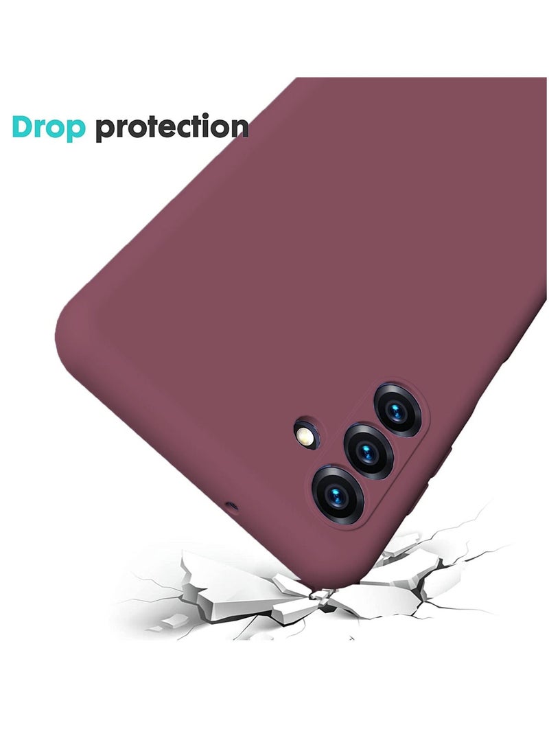 بورتوني جراب Galaxy A14 من السيليكون السائل المقاوم للصدمات غطاء ناعم رفيع مع بطانة داخلية من الألياف الدقيقة الناعمة متوافق مع Samsung Galaxy A14 4G / 5G - Image 3