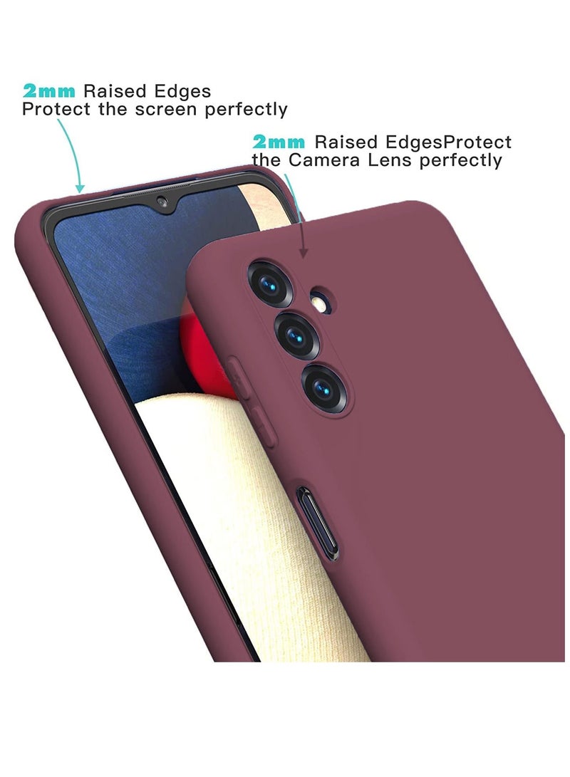 بورتوني جراب Galaxy A14 من السيليكون السائل المقاوم للصدمات غطاء ناعم رفيع مع بطانة داخلية من الألياف الدقيقة الناعمة متوافق مع Samsung Galaxy A14 4G / 5G - Image 2