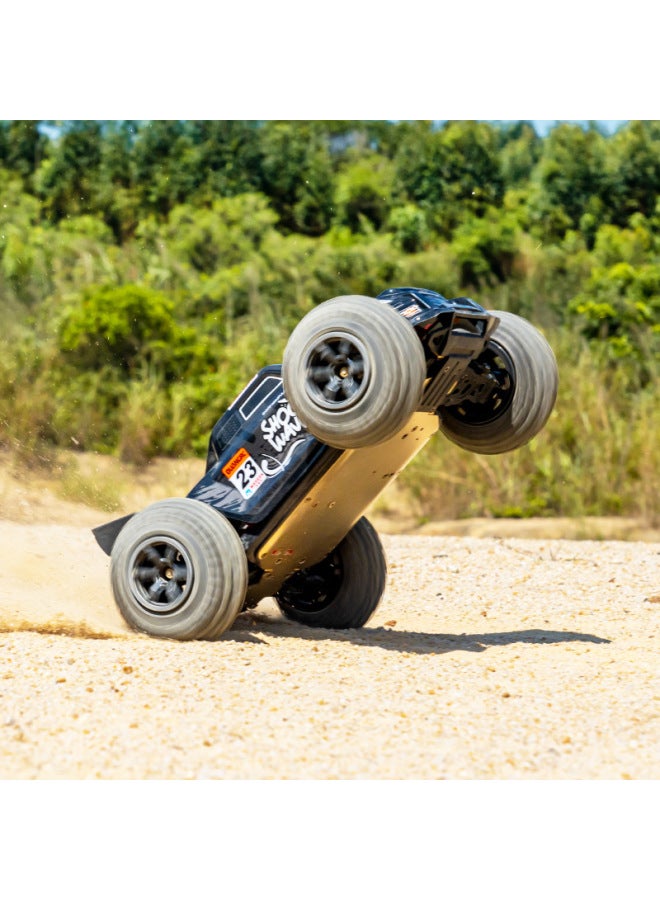 Hot-selling Duang RC Remote Control Off-road Adult Four-wheel Drive Climbing High-horsepower Brushless High-speed Bigfoot Car Metal Bottom-Color:Black With Brush-Proportion:1:16 - Image 3