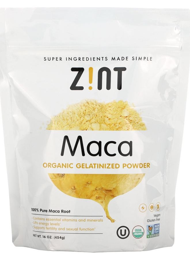 Zint - Maca Organic Gelatinized Powder 16 oz (454 g) - Image 1