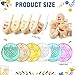 Realspring Hanukkah Gift Set of 200 pcs Hanukkah Coins and 10 pcs Wooden Hanukkah Dreidels Hanukkah Gelt Coins Treasure Hunt Coins Treasure Hunt Game Toy Hanukkah Party Supplies Multicolor - Image 4