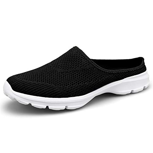 ChicWind Womens Slip-on Sneaker House Slippers Closed Toe Lightweight Mule Shoes Black 6.5 - Image 1