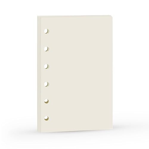 Harphia A7 Planner Inserts, Binder Refills for 6 Ring Spiral Notebook, Mini Blank Paper,6 Holes,for Portable planner, 45sheets/90 pages, 4.84 x 3.23'', Harphia - Image 1