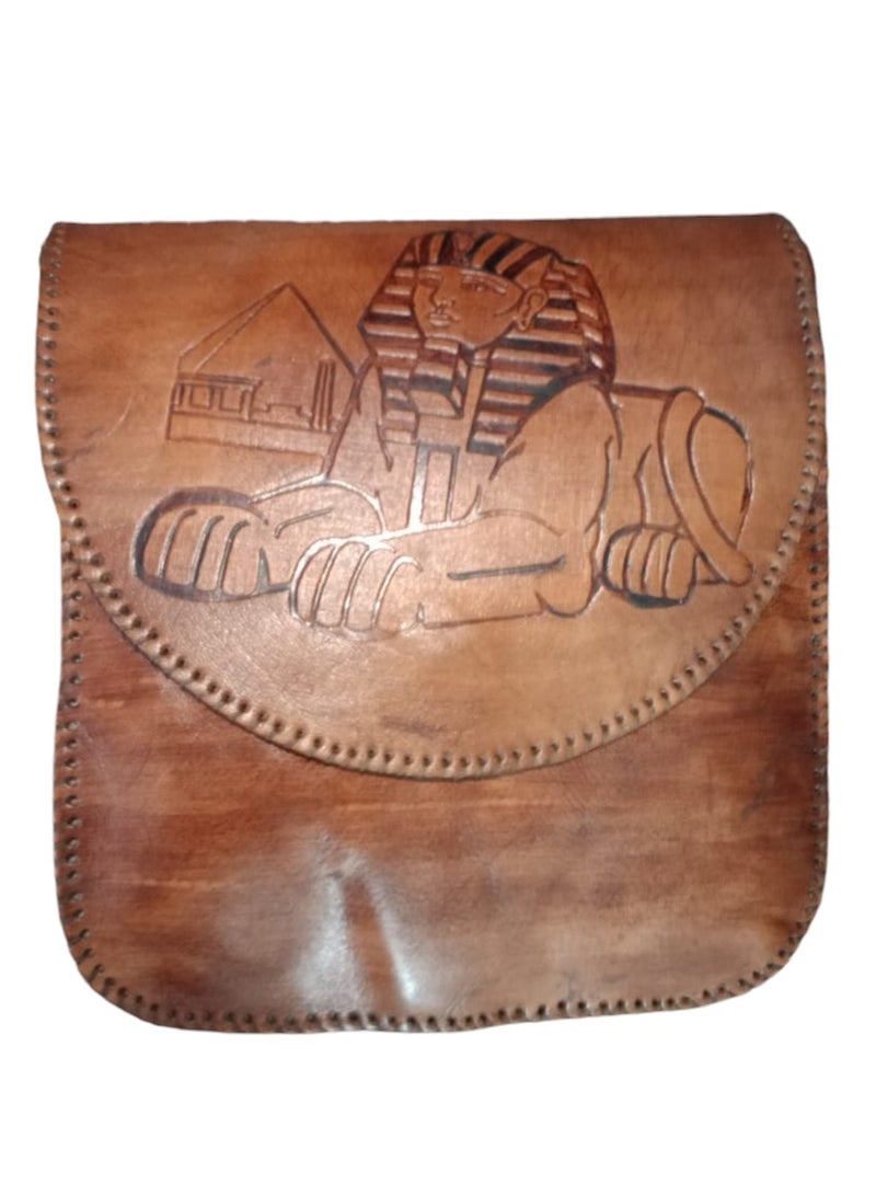 Sheer Fashionable Leather Crossbody Bag - Image 1