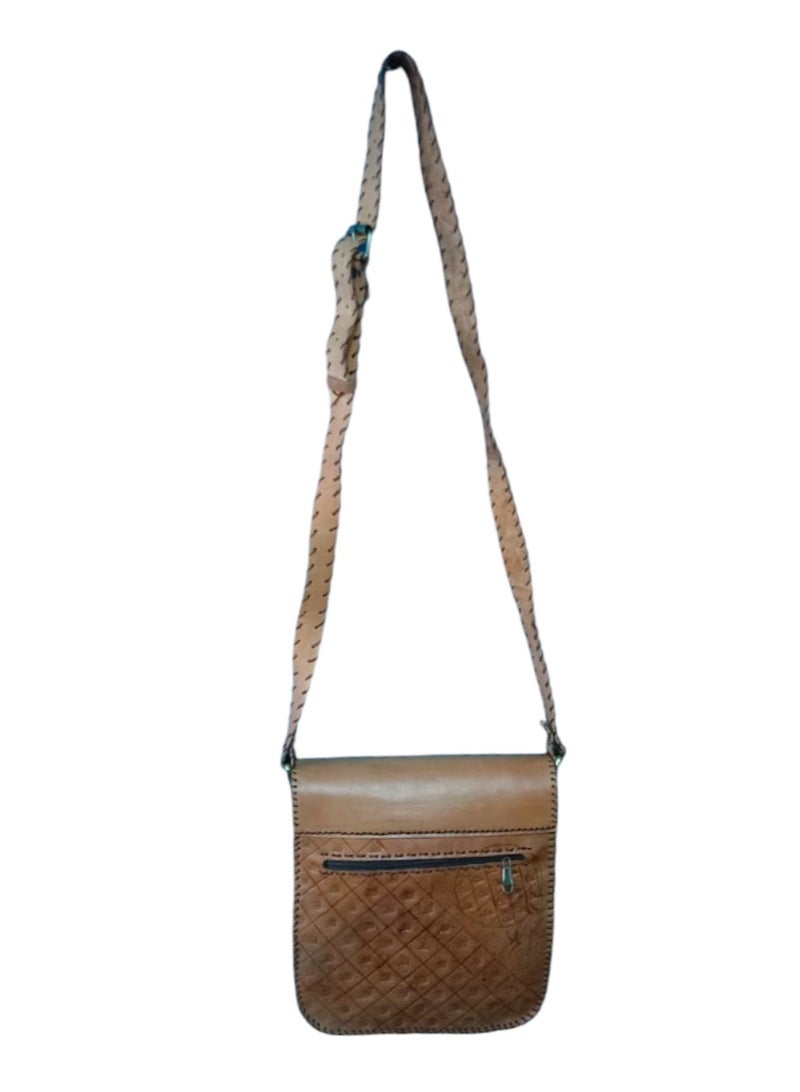 Sheer Fashionable Leather Crossbody Bag - Image 2