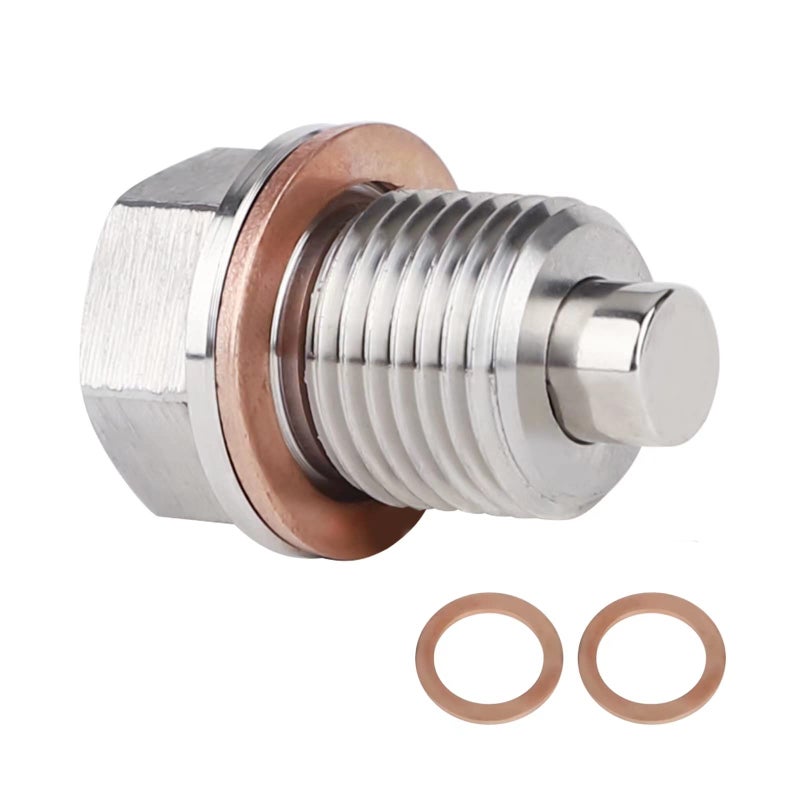 Oil Drain Plug M16 x 15 MM Stainless Steel Magnetic Oil Drain Plug with Neodymium Magnet Fits for Mini Cooper Countryman Paceman Subaru Ascent Toyota 86 And More Vehicles
