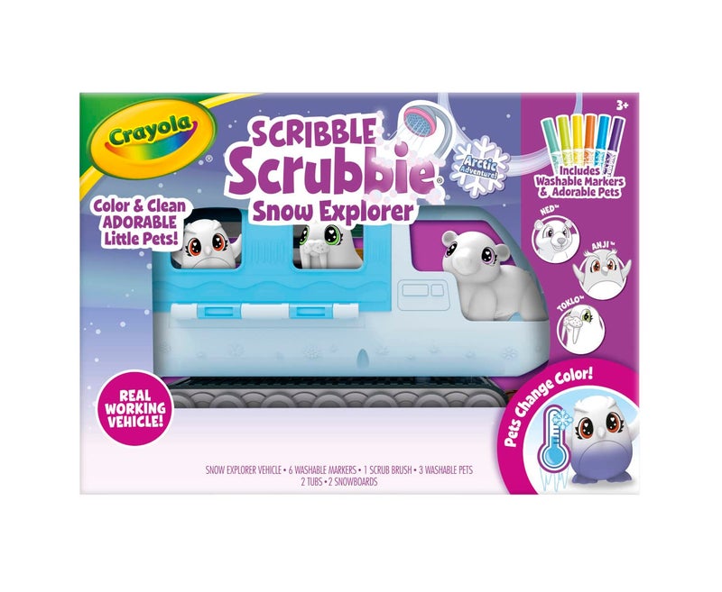 Crayola Scribble Scrubbie Pets Arctic Snow Explorer, Color & Wash Creative Toy, Gift for Kids, Age 3, 4, 5, 6 - Image 2