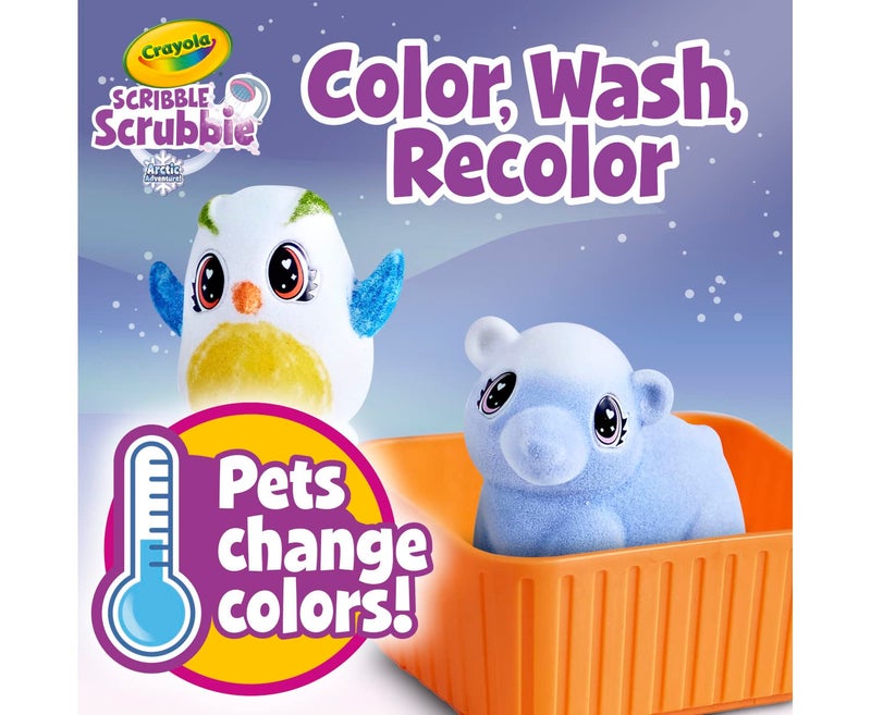 Crayola Scribble Scrubbie Pets Arctic Snow Explorer, Color & Wash Creative Toy, Gift for Kids, Age 3, 4, 5, 6 - Image 4