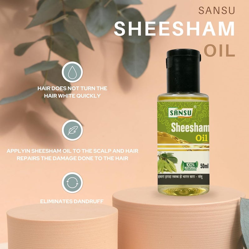 Sansu Sheesham Oil 100ml Mustard Oil 100ml Combo Pack of 2 - Image 2