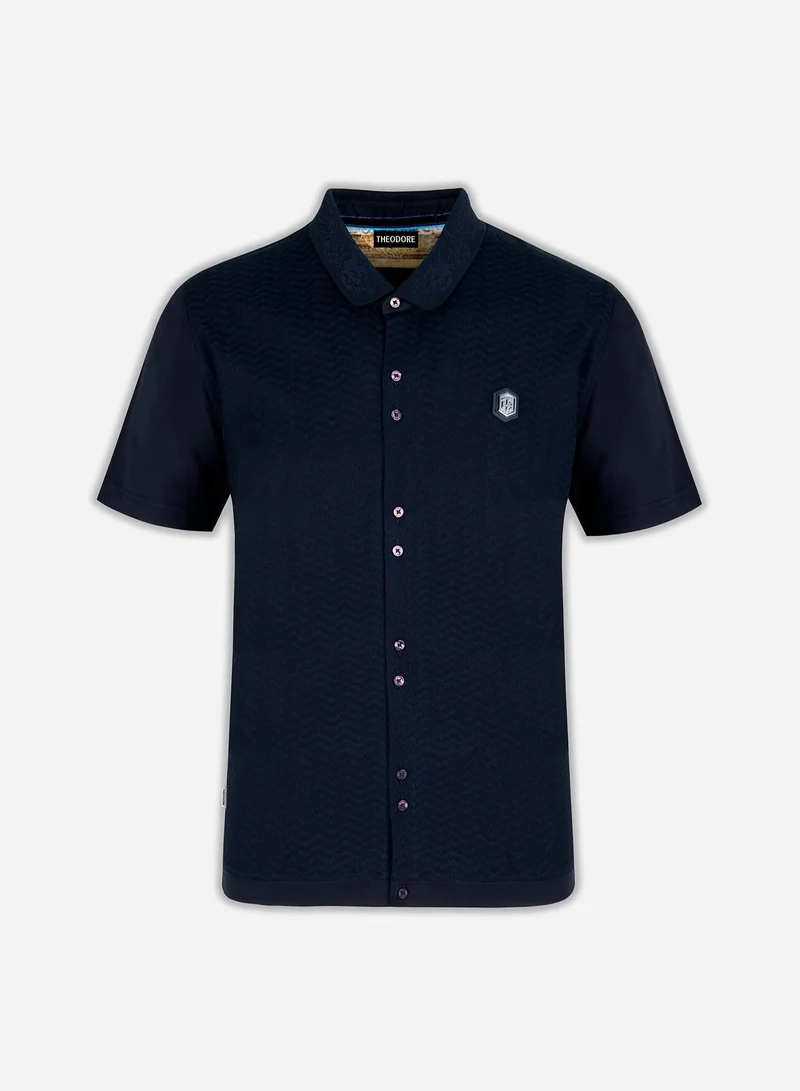 Theodore The Jacquard Hybrid Polo Shirt