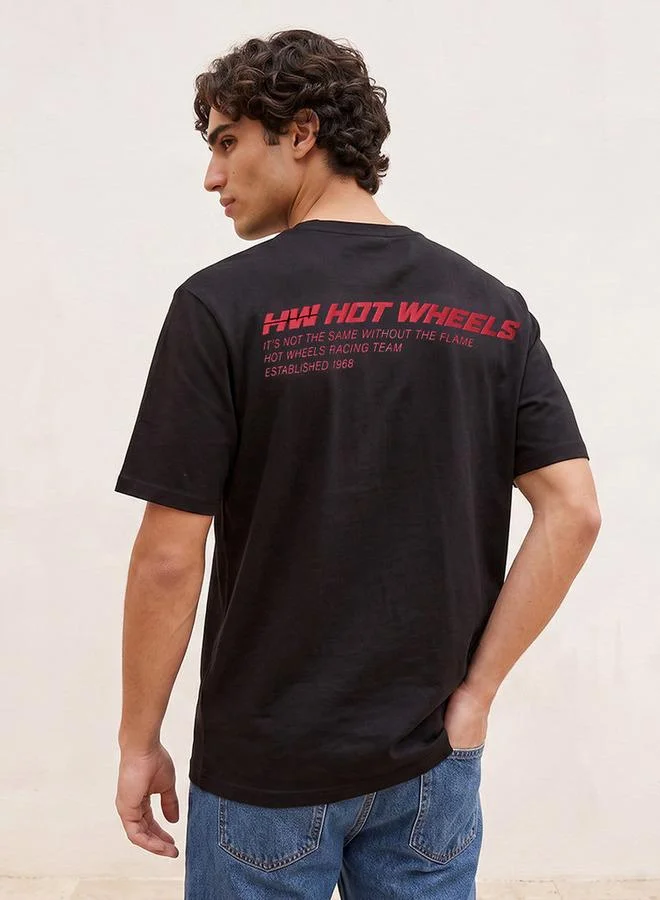 اس بي كاركترز Hot Wheels Regular Fit Cotton Crew Neck T-shirt