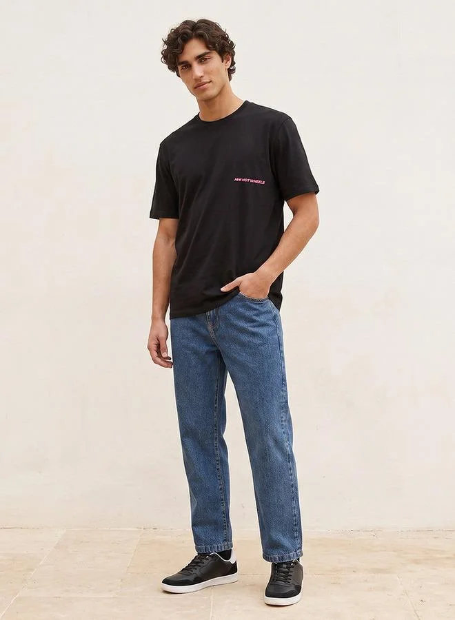اس بي كاركترز Hot Wheels Regular Fit Cotton Crew Neck T-shirt
