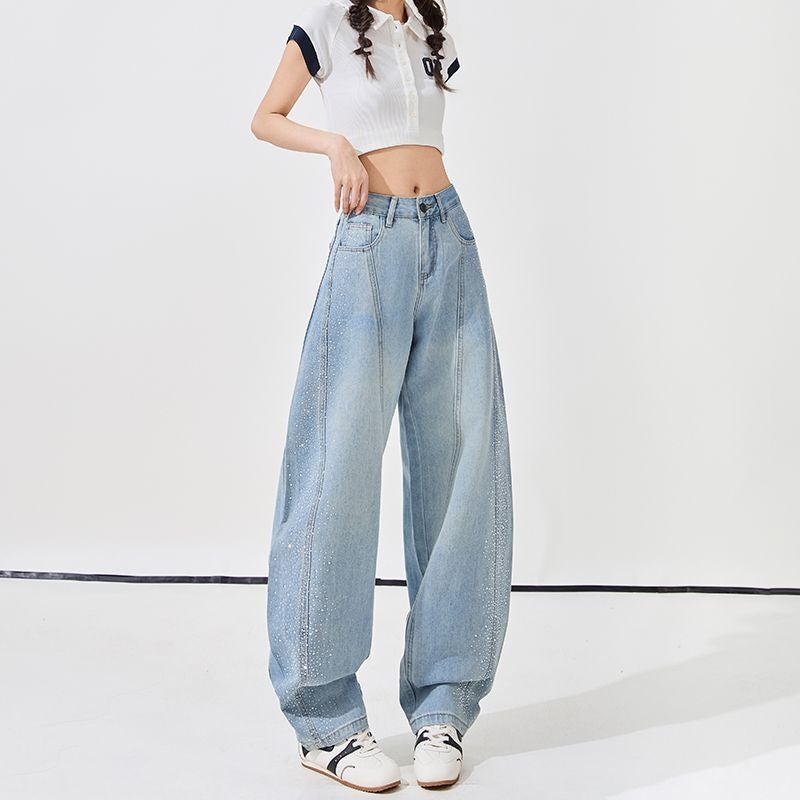 Unisex Classic Denim Jeans Loose Fit Daily Outdoor Wear - Image 5