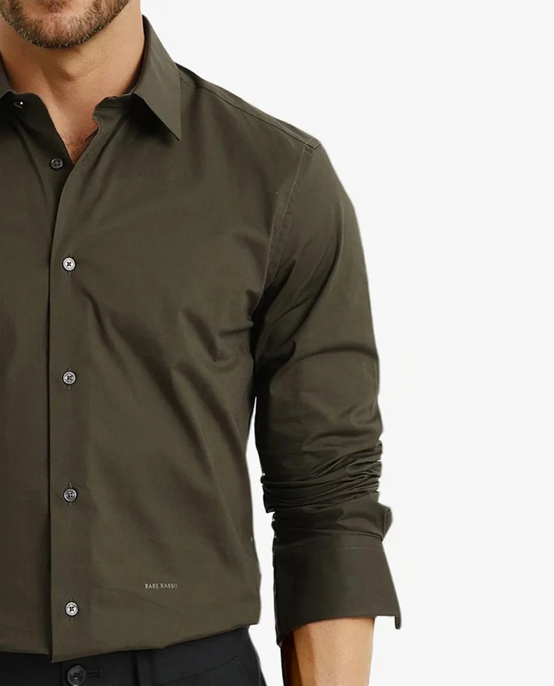 Rare Rabbit Men's Cotton Stretch Shirt