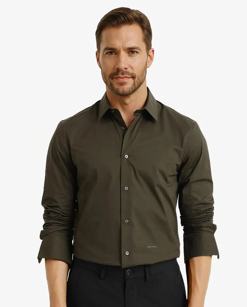 Rare Rabbit Men's Cotton Stretch Shirt