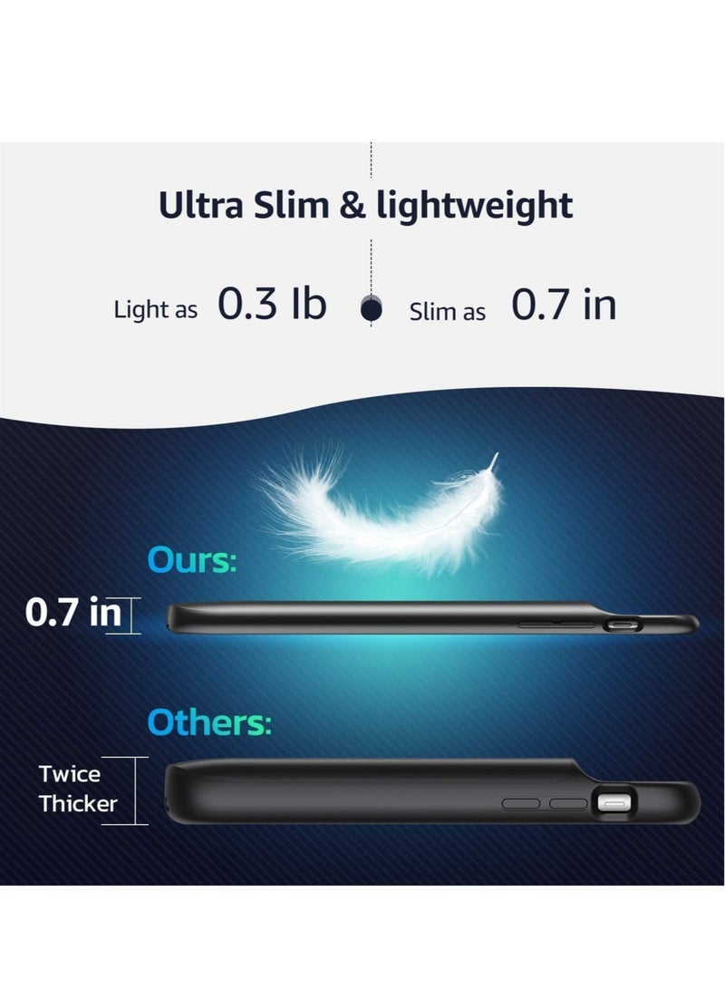 TIGER 4000mAh Portable Battery Case for iPhone 6s Plus/6 Plus/7 Plus/8 Plus - Rechargeable External Charger and Backup Power Pack - Image 2