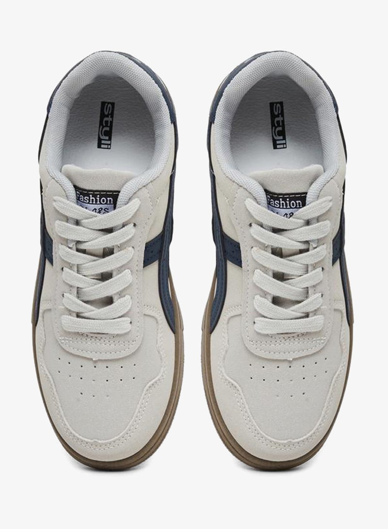 ستايلي اكتيف ستايلي سنيكرز برباط وجانب بخطوط - Image 5