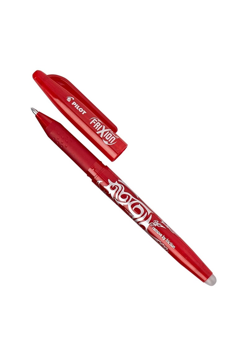 PILOT 3-Piece Frixion Erasable Ball Pen 0.7mm Tip Red Ink  - Image 2