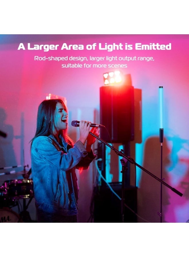 يولانزي عصا إضاءة Ulanzi VL119 LED RGB بقوة 10 وات، عصا فيديو 360 درجة RGB للتصوير الفوتوغرافي، مصباح أنبوبي مدمج قابل لإعادة الشحن بقوة 2600 مللي أمبير/ساعة، إضاءة كاميرا قابلة للتعتيم بدرجة حرارة 2500-9000 كلفن مع شاشة LCD - Image 5