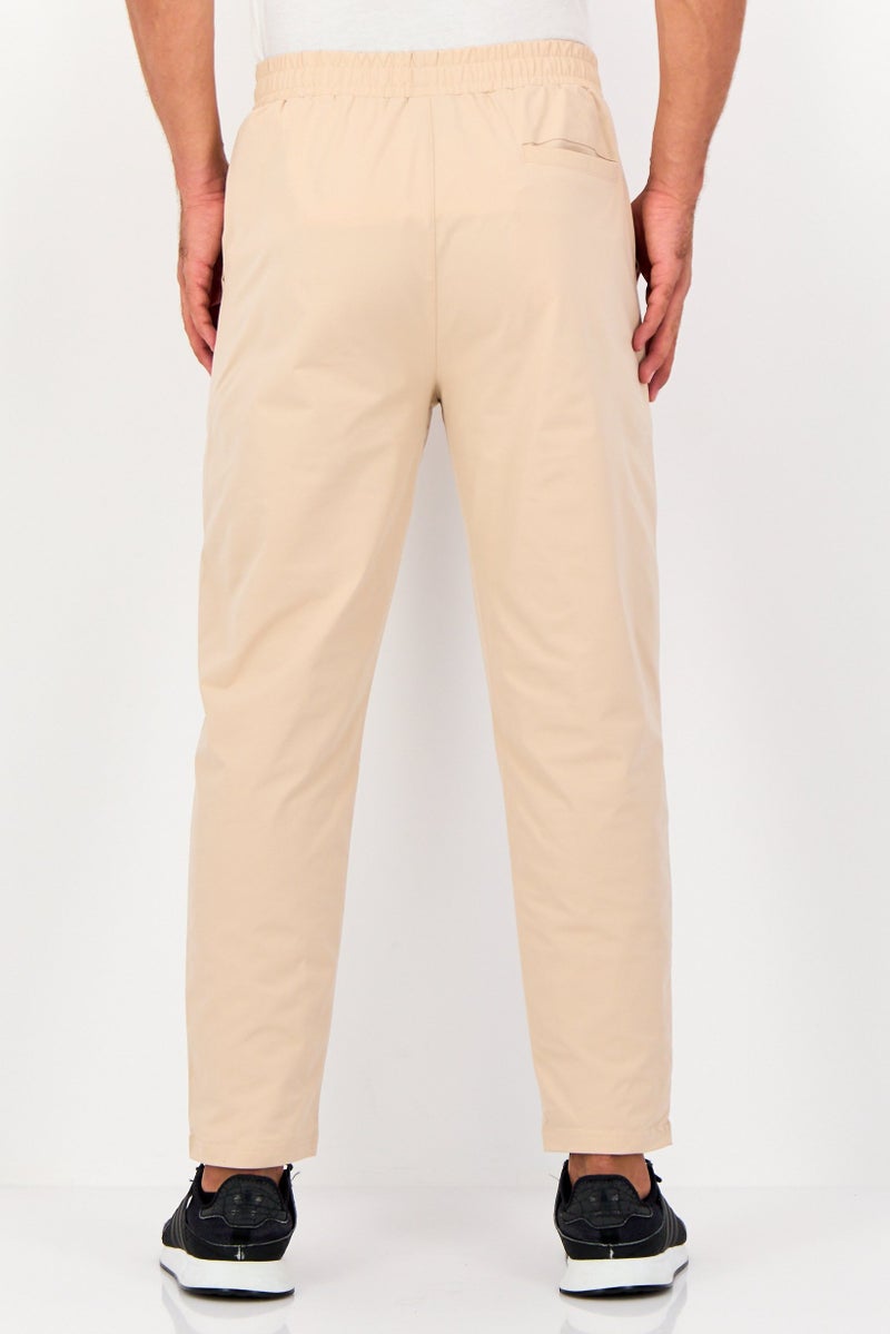 RBX Men Sportswear Fit Plain Outdoor Trackpants, Biege  - Image 2