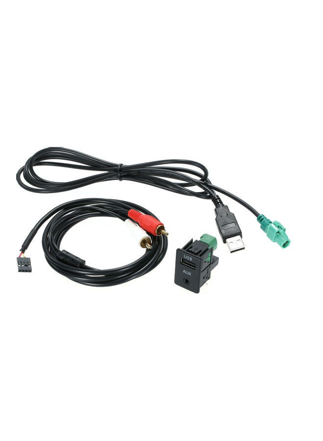 NIBEMINENT 3-Piece Car AUX USB Adapter Set  - Image 1