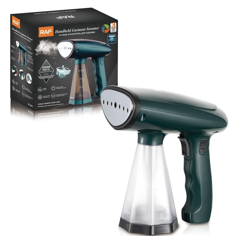 Handheld Garment Steamer 1600W-3 Years Warranty, Clothes & Curtains, 2 in 1 Steam Iron and Vertical Steamer, Foldable Travel Steamer with 200ml Water Tank, Portable Wrinkle Remover - Image 1