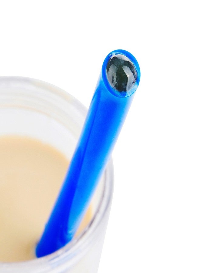 الينك شفاطات سموثي بوبا قابلة لإعادة الاستخدام من ألينك، شفاطات سيليكون عريضة للغاية مقاس 10 بوصات × 0.55 بوصة لشرب شاي الفقاعات، مجموعة من 6 قطع مع فرشاة تنظيف - Image 4