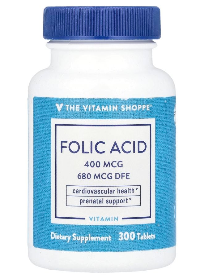 Folic Acid 680 mcg DFE 300 Tablets