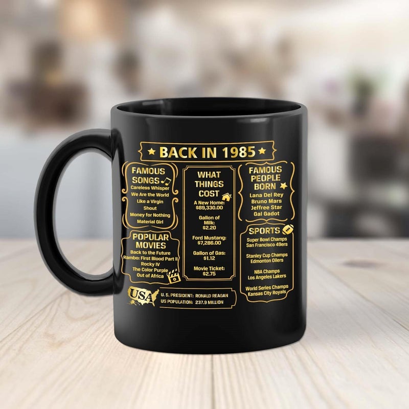 Qupt 40Th Birthday Gifts For Women Men  40Th Birthday Gifts For Him  1985 Birthday Gifts For Women Men  40 Years Old Gifts  1985 Birthday Gifts For Her Him  40Th Birthday Presents Coffee Mug - Image 5