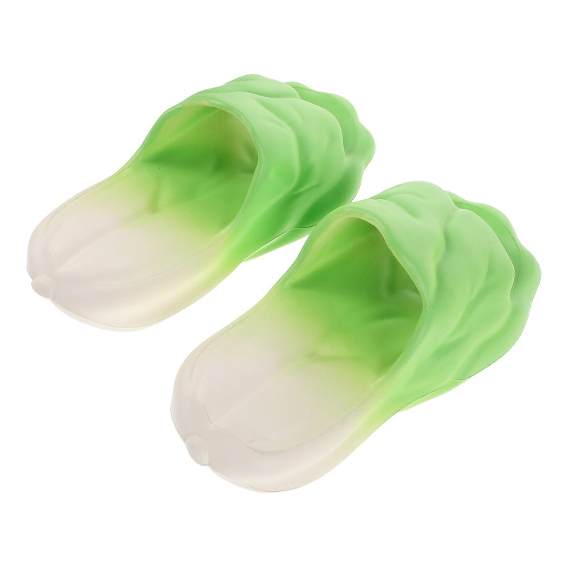 1 Pair Eva Home Slippers For Couples Vegetable Shape Anti- Lightweight Indoor Bathroom Shoes For Men And Women Home Pool Beach Use - Image 5