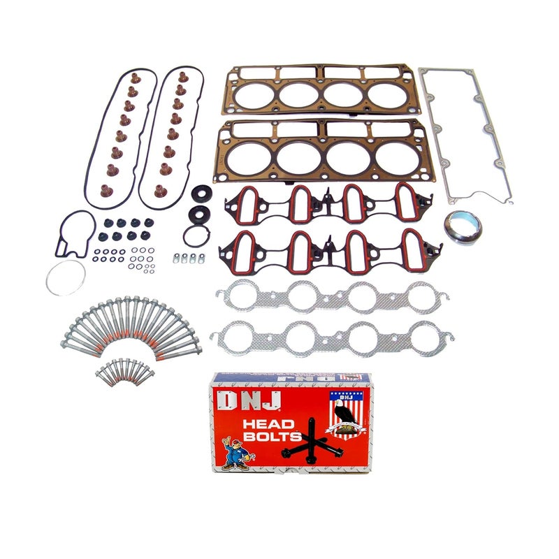 DNJ HGB31681 Head Gasket Set with Head Bolt Kit for Buick Rainier 5.3L V8 OHV (2004-2008) - Image 1