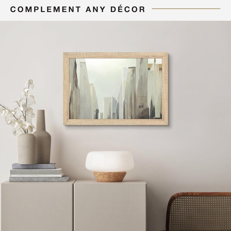 MCS Studio Gallery 12x18 Picture Frame Natural Woodgrain Engineered Wood, Rectangle Photo Frame for Photos, Posters & Art Prints (1-Pack) - Image 3